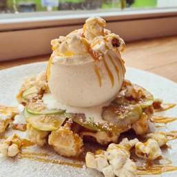 An image of the waffles the Waffle House serve