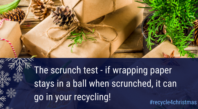A recycling image of scrunched paper