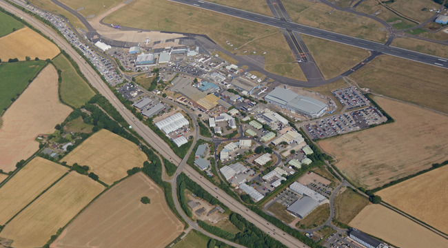 Exeter AirPark from the Air