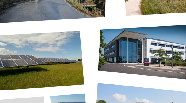 Different areas of East Devon.