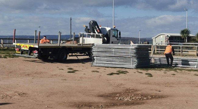 Pictures of works at Queen's Drive former car park