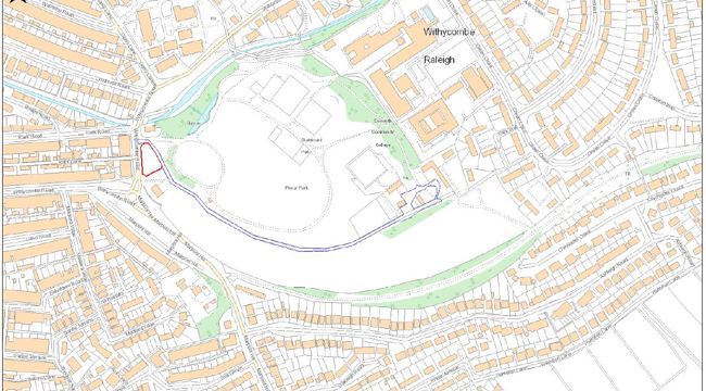 Map plans for the parking works.