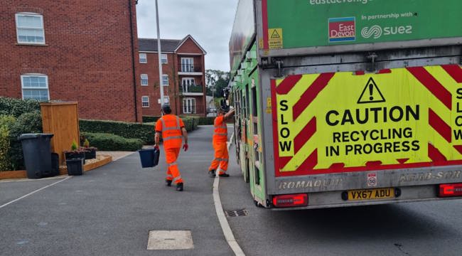 East Devon recycling teams