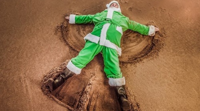 Our green sustainable Santa wishes you an #EastDevonly Christmas