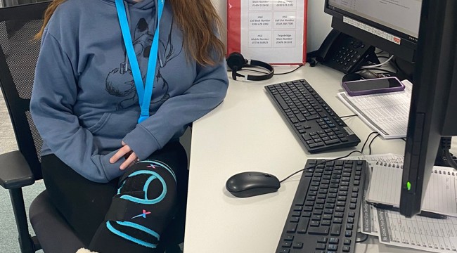 One of EDDC's Home Safeguard team, which helped with the hundreds of calls received.