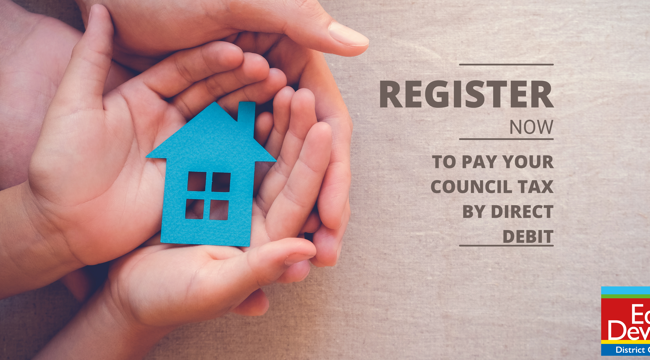 Register to pay your council tax by direct debit