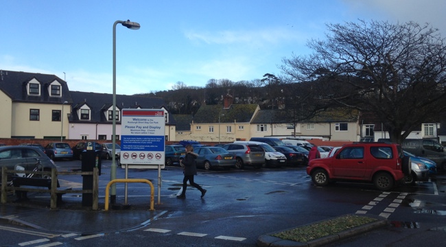 Roxburgh car park, Sidmouth