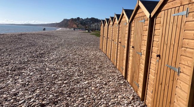 Beach Huts, Budleigh Salterton