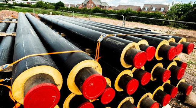 district heating network pipes