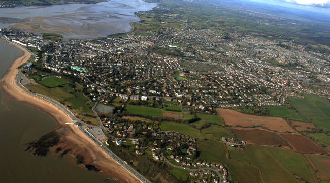 Exmouth rom the air. 