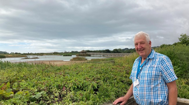 Cllr Geoff Jung at Seaton Wetlands