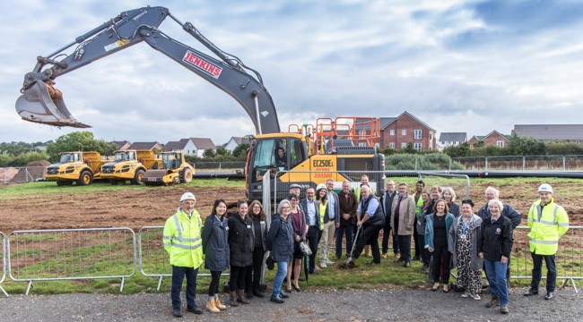 local representatives at Cranbrook turf cutting ceremony