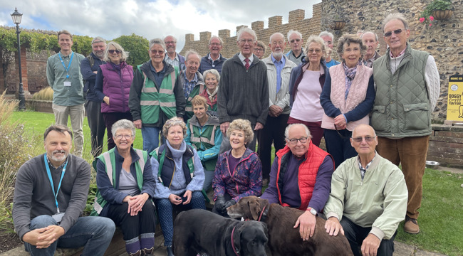 Sidmouth in Bloom volunteers with East Devon District Council and Sidmouth Town Council.