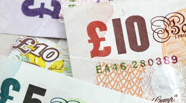 English pound notes