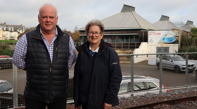 Councillor Paul Arnott and Jenny Nunn