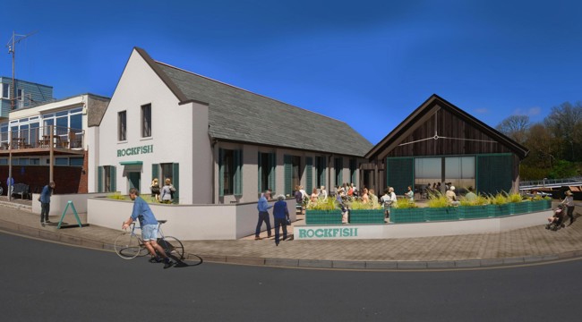 Artist's impression of new Rockfish restaurant in Sidmouth. Credit Grainge Architects.