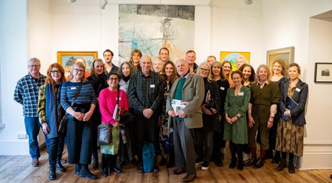 Group image - artists, curators and THG staff at the exhibition opening, photo credit: jamesaphotography.co.uk