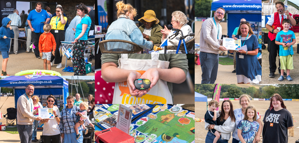 Tenants and staff enjoying the festival