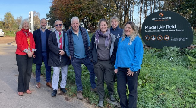 South East Devon Wildlife marks the completion of car park improvements at Pebblebed Heaths