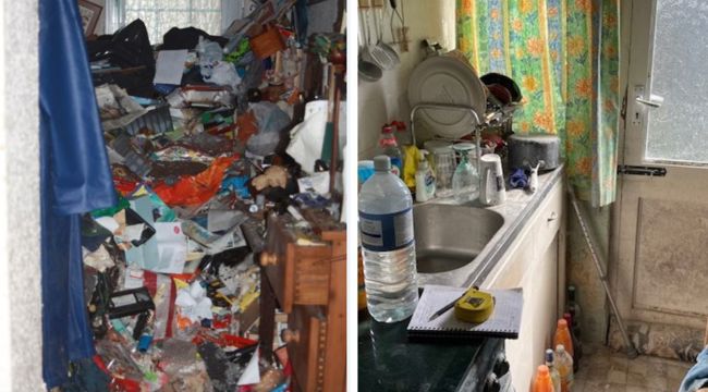 A home of a hoarder living in Seaton.
