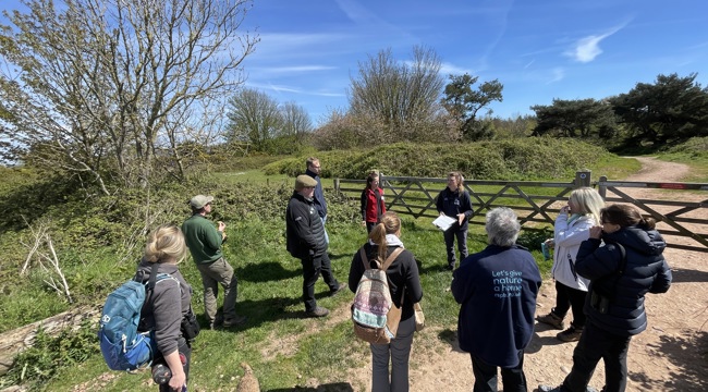 Conference delegates visit East Devon Pebblebed Heaths Nature Reserve