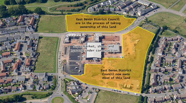 Plan for Cranbrook town centre