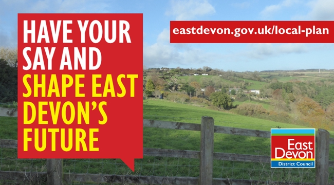 Have your say and shape East Devon's future. Photo of the proposed Green Wedge between Seaton and Beer. eastdevon.gov.uklocal-plan