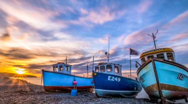 Boats on Beer beach